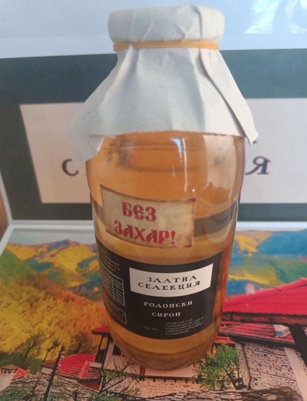 Родопски сироп от дива мента с петмез от фурми